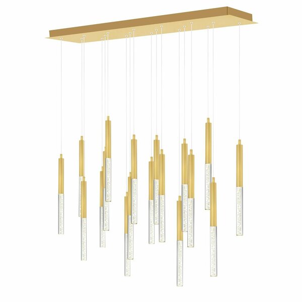 Cwi Lighting Dragonswatch Integrated Led satin Gold Chandelier 1703P48-18-602-RC